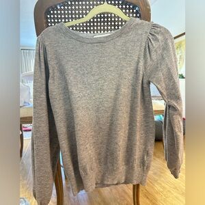 Molly Bracken Heather Gray Crew Neck Sweater